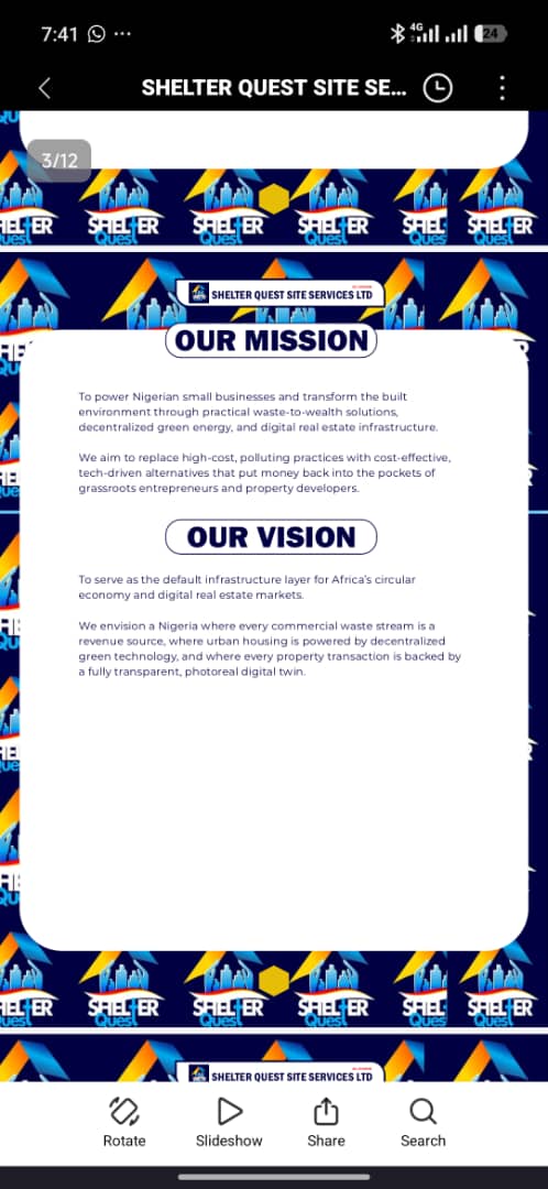 Shelter Quest vision and mission